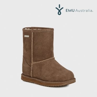 EMU Australia [공식판매처] 이뮤 키즈 Brumby Low 어그 부츠 Oak