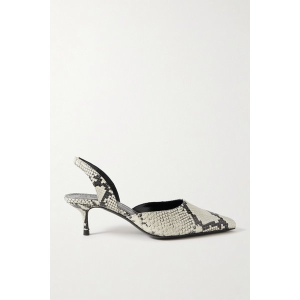 스타우드 세바스찬 스네이크 가죽 슬링백 펌프스 46376663162926493