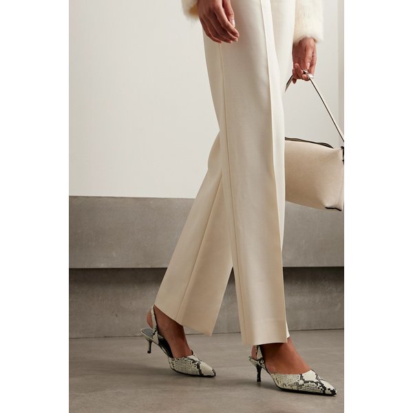 스타우드 세바스찬 스네이크 가죽 슬링백 펌프스 46376663162926493