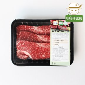 유기농 인증받은 건강한 우리 한우 채끝살 500g