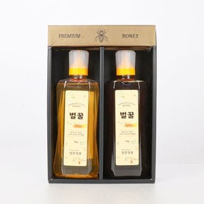 장춘양봉 국내산 천연 토종꿀 벌꿀 2종 선물세트 2kg(아카시아+밤잡화)
