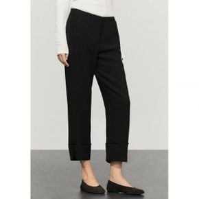 Massimo Dutti 마시모 두띠 카프리 턱시어스 위드 턴업 디테일 - 바지 검정색 8087456