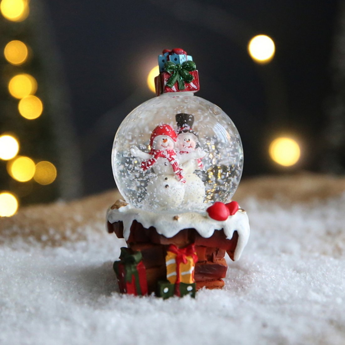 크리스마스 스노우볼 워터볼 S 선물 - 스노우맨 -막스 상품이미지 1