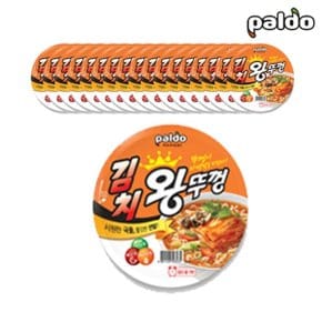 팔도 김치 왕뚜껑 컵라면 110g x 18개