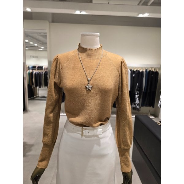 [파주점] 울 스팽글 모크넥 풀오버 니트 JS3B1PO521