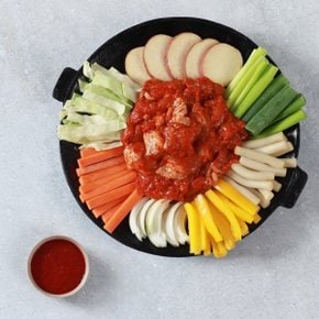 국내산 닭으로 만든 순살 춘천닭갈비 1kgx2팩 소스 1...