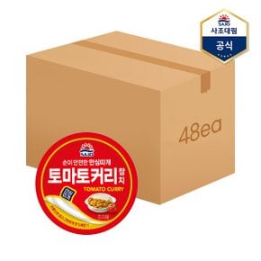 사조참치 토마토커리 참치 안심따개  100g X 48캔  참치캔 통조림_P342691635