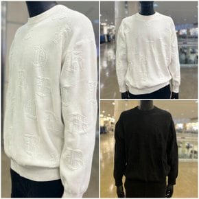 남성 로고 간절기 니트 티셔츠_US