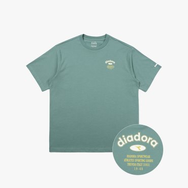 디아도라 [공식스토어] 아치 심볼 반팔 티셔츠 TURQUOISE (D4221LRS90TQL)