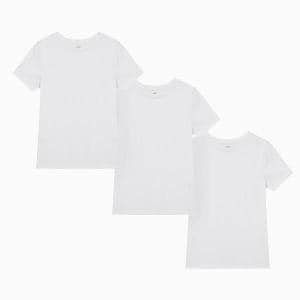 JAJU 여 BETTER_코튼 슬림핏 라운드넥 반팔 티셔츠 3매(WHITE / BLACK)