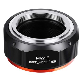  K&F Concept M42 NEX M10105 마운트 어댑터 렌즈-SONY E카메라 장착 PROⅡ 광택 마무리 반사