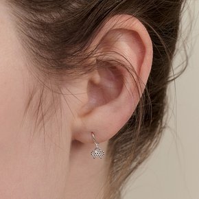 [sv925] dot ribbon earring