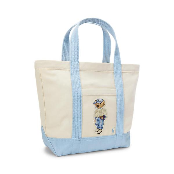 여성 폴로 베어 캔버스 스몰 토트(WAPOBAG0G620442400)