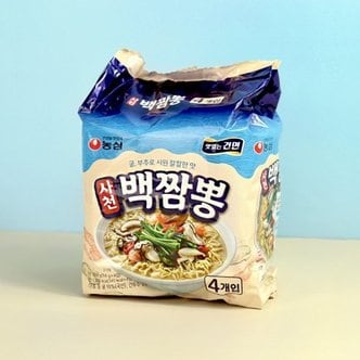  농심 사천백짬뽕면 멀티팩(4봉지) / 봉지라면