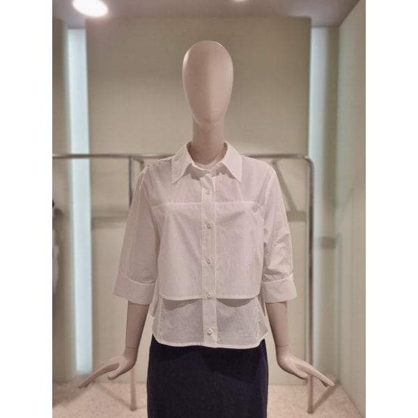 [파주점] 하프 슬리브 레이어드 셔츠L252MSC052