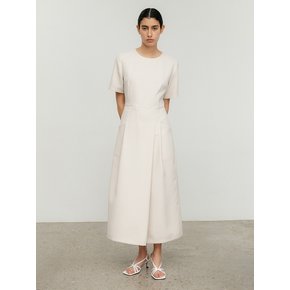 Pocket Long dress -ivory