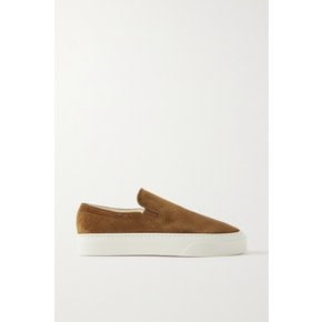 Marie H Suede Slip-on Sneakers 샌드