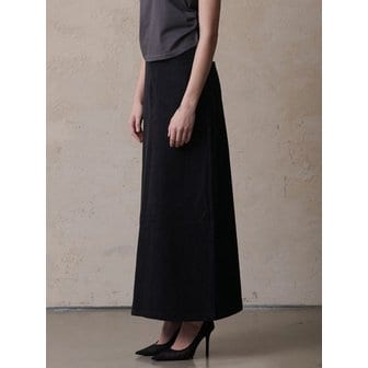 아티너리 MAXI DENIM SKIRT_DARK DENIM