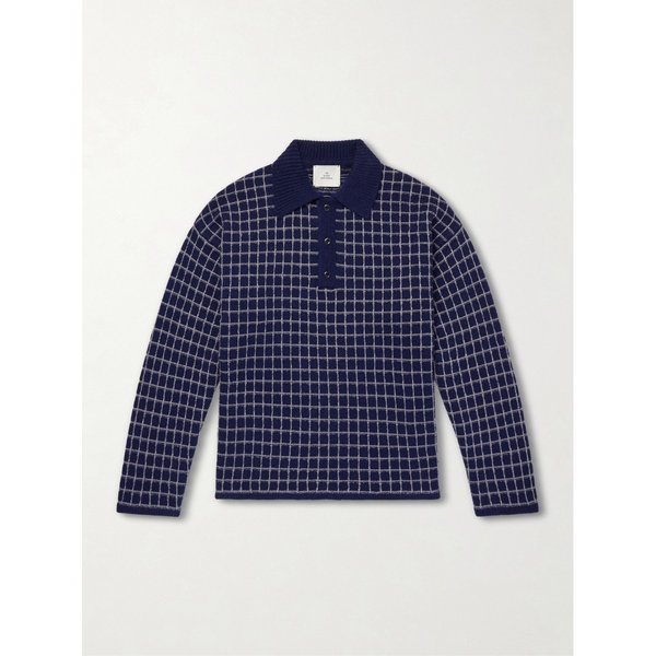 듀메 체크 캐시미어 실크 블렌드 폴로 셔츠 46376663163043902