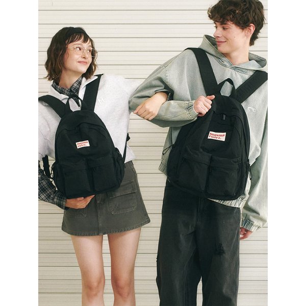 Two pocket daily backpack_Black