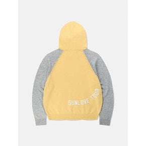 SPORT Knit Hoodie Yellow