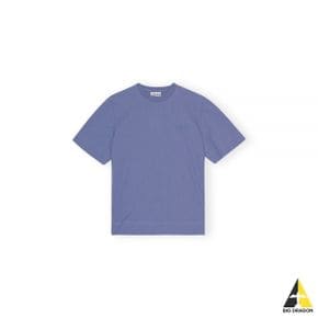 O-NECK T-SHIRT (T3375 758) (로고 자수 반팔 티셔츠)