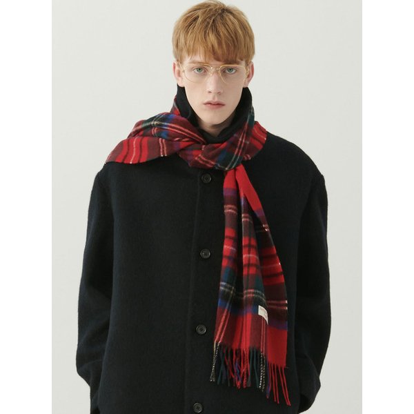 [COLLECTION LINE] 헤리티지 타탄 울 머플러 레드