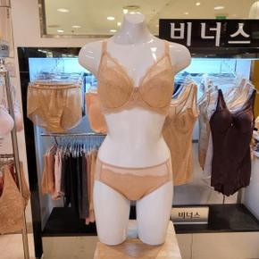 [대구백화점SG]  VBRQ863B VPTQ863H SK RD BK_등살커버 풀컵 보정브라 헴팬티세트