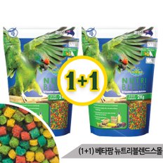 (1+1)베타팜 뉴트리블렌드 스몰 2kg 과일펠렛 사료