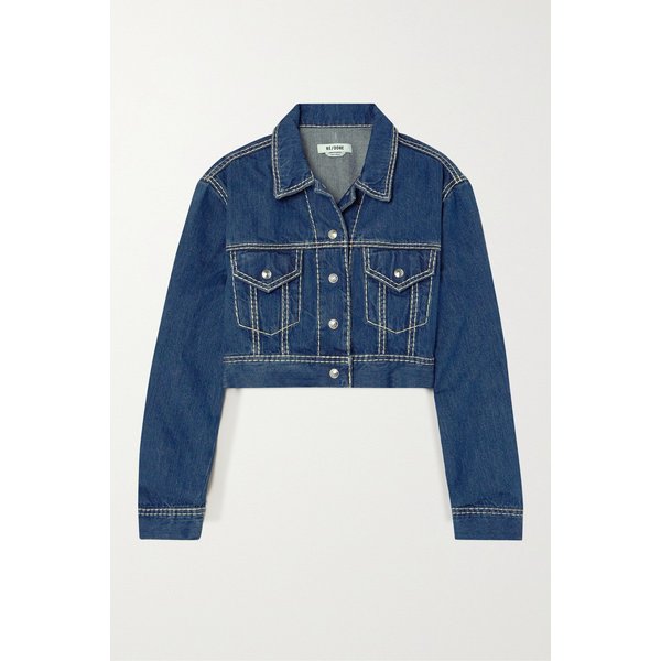 크롭 탑스티치 데님 재킷 1647597316168089
