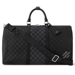 24 FW 루이비통 Keepall 키폴 50 엠보스드 인터프리테이션 체커보드 더플백