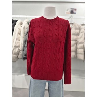 프로젝트엠 [여주점] 여성 케이블 라운드넥 풀오버(EPF4ER2300)