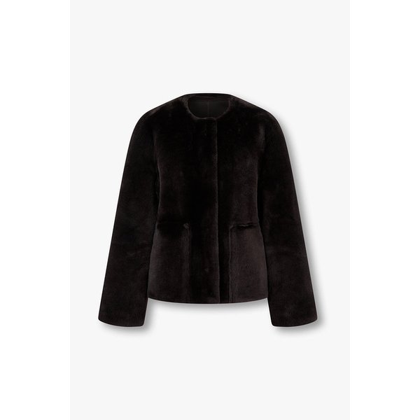 라운드넥 숏 무스탕 자켓 IA15474940262