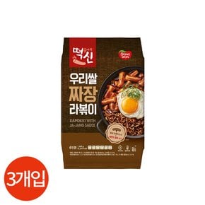 동원 떡볶이의신 우리쌀 짜장 라볶이 482g x 3봉