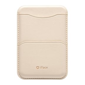 iFace MagSynq 카드 지갑 MagSafe 대응 오프화이트 케이스 슬림 월