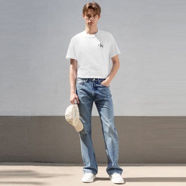 Calvin Klein Jeans 남성 부츠컷 CK 라이트블루 데님(4RB913G)