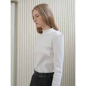 FRILL HALFNECK T-SHIRTS / 3COLOR