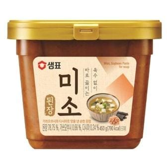  샘표 저염 미소된장 450g x 6개