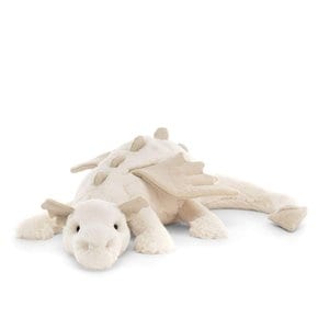 Jellycat Snow Dragon (SNW2DD) M 50cm [] 젤리 캣 스노우 드래곤 화이트 드래곤 플러시 장난감