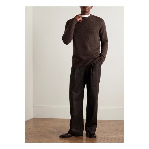 NN.07 리 6598 메리노 울 혼방 스웨터 브라운 46376663162896248