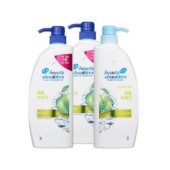  헤드앤숄더 프레쉬 샴푸 850ml 2개 + 린스 850ml