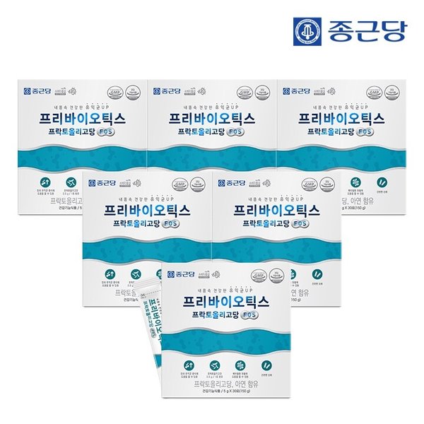 프리바이오틱스 프락토올리고당 FOS (5gX30포) 6박스(총6개월분)