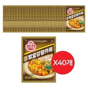 [화수분상회] 약간매운맛카레 백세발효강황카레 약간매운맛 80G 40개 간편카레