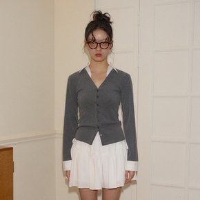 Shirt Detail Cardigan Gray (M사이즈 10월10일 예약발송)