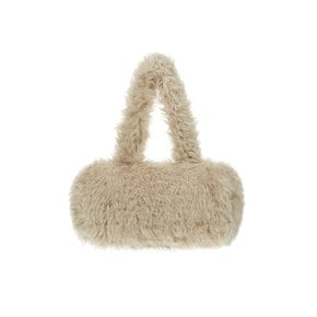 CHOCO round fur bag [beige]