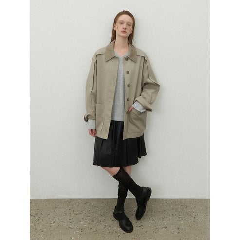 나인(Atelier Nain) (택가:259,000원)코듀로이 칼라 오버핏 코트(CT-1446)