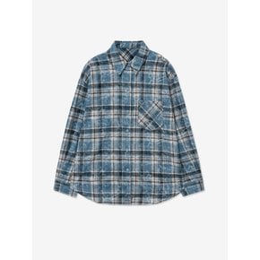 VINTAGE TARTAN CHECK POCKET SHIRT_BLUE