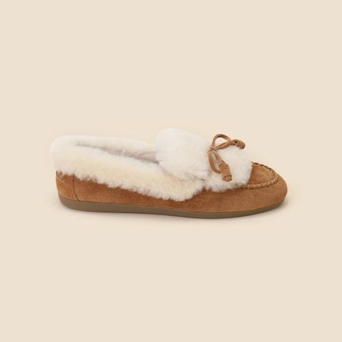 Fur ribbon loafer(beige) DG1DW24701BEE