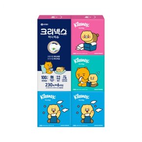 오롤리데이 미니맥스 미용티슈 천영펄프 피부자극no 230매 6개