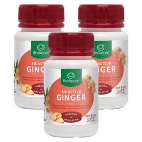 뉴질랜드 라이프스트림 바이오액티브 진저 30정 BIOACTIVE GINGER 3팩